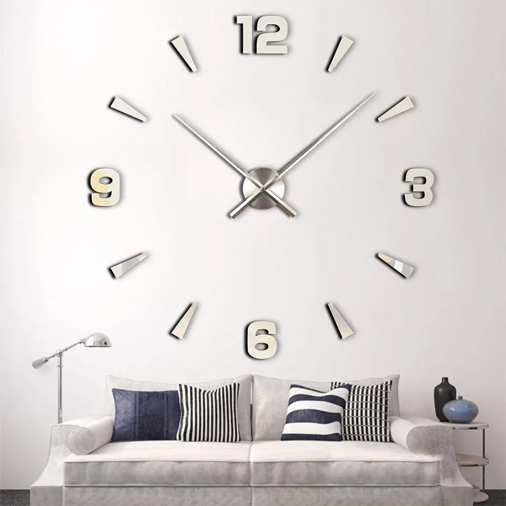 Timelike Large Wall Clock Hands Silver | 31.5cm Minute Hand, 23.5cm Hour Hand | 80.0 cm (31.5 in) Minute Hand - view 5