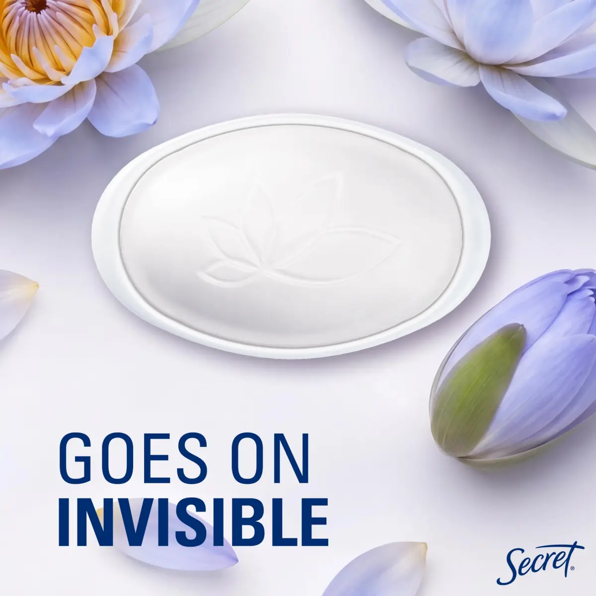 Secret Invisible Solid Antiperspirant Deodorant for Women, Waterlily Scent, 2.6 oz - view 4