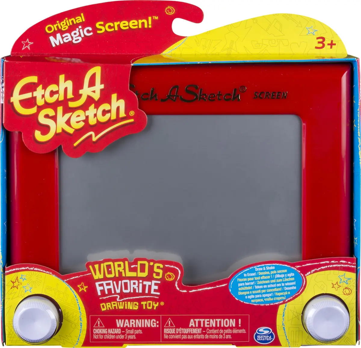 Etch A Sketch Classic Red Drawing Toy | Iconic Mechanical Toy for Ages 3+ - main product image
