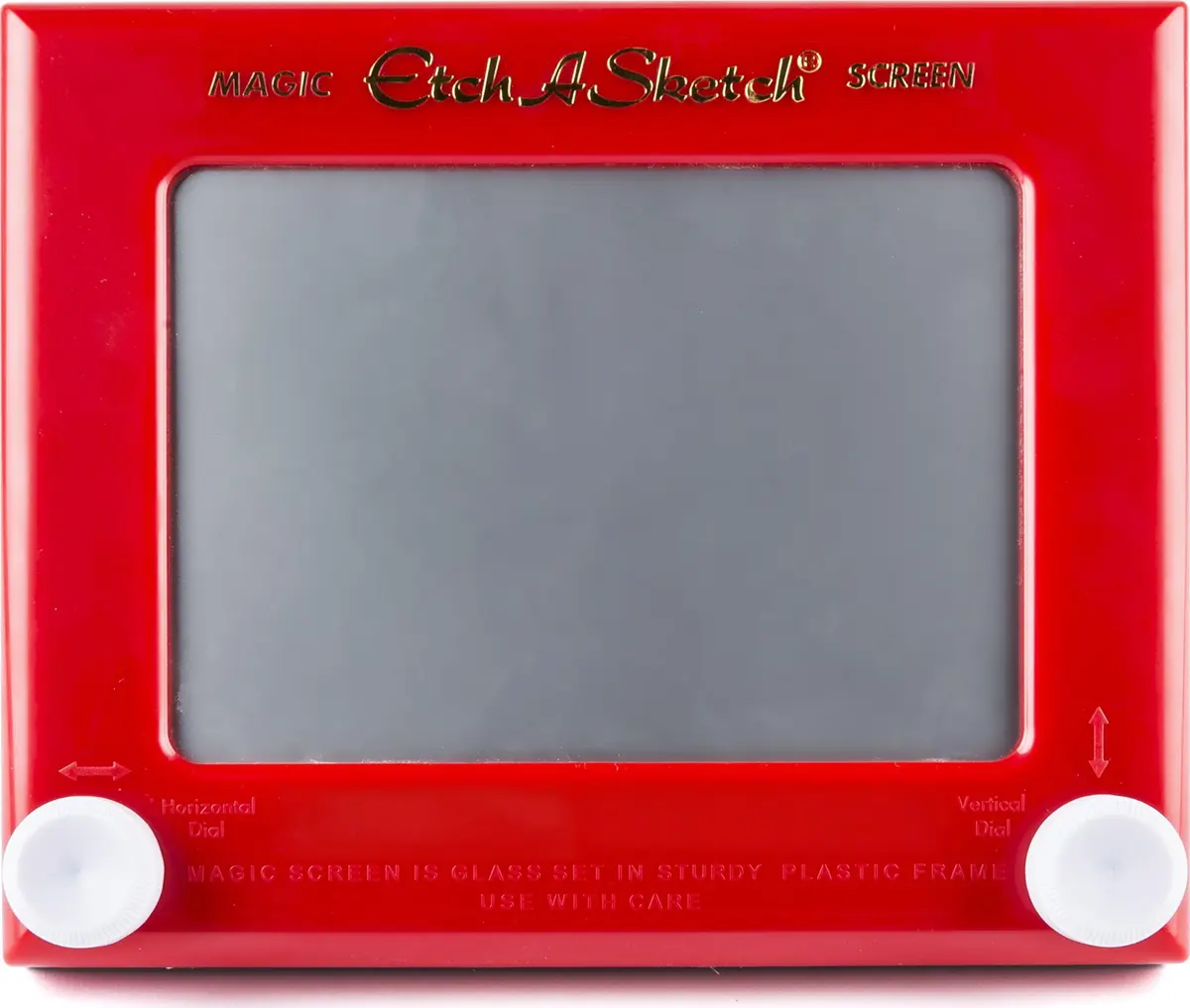 Etch A Sketch Classic Red Drawing Toy | Iconic Mechanical Toy for Ages 3+ - view 2