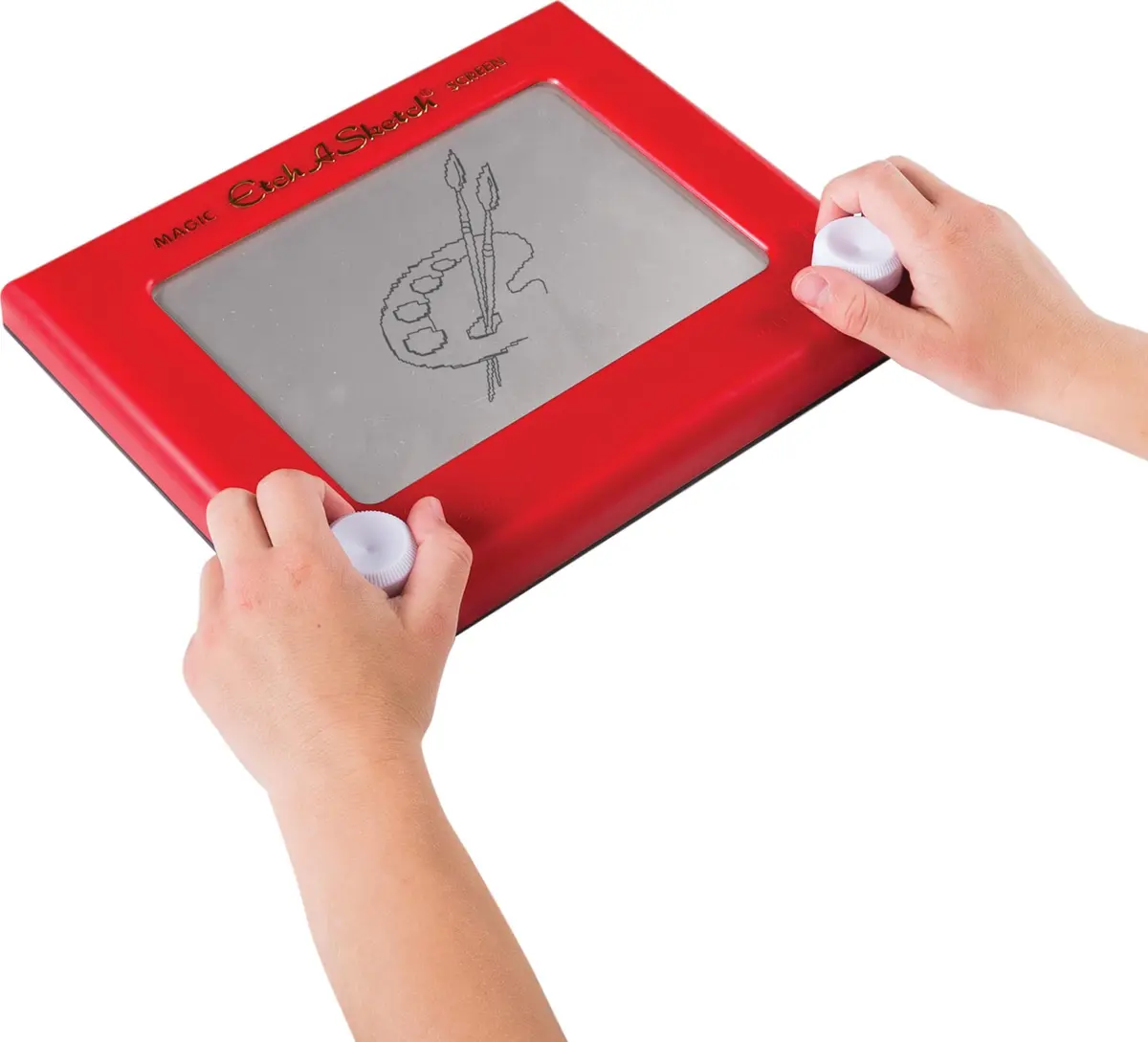 Etch A Sketch Classic Red Drawing Toy | Iconic Mechanical Toy for Ages 3+ - view 3
