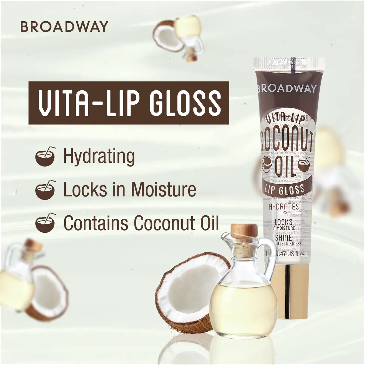 Ruby Kisses Broadway Vita-Lip Clear Lip Gloss 5 Pack (2.35 ml / 0.08 Fl Oz) | Ultra-Hydrating & Soothing Formula with Vitamin Oils - view 5