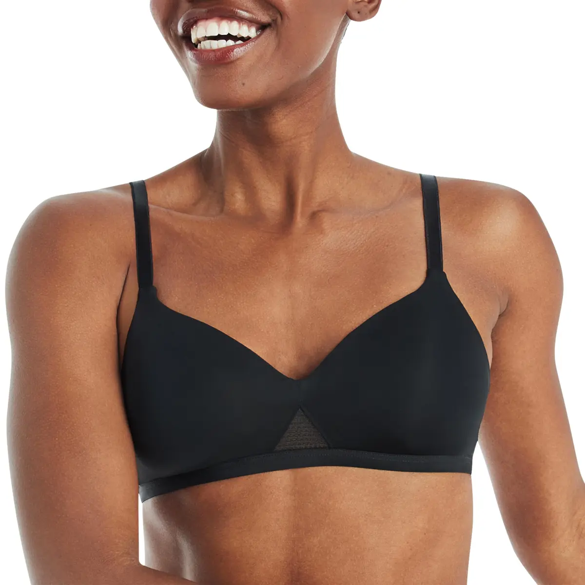 Hanes Womens Oh So Light Foam Comfortflex Fit Wirefree Bra Large | Silky, Lightweight, Full Coverage - main product image