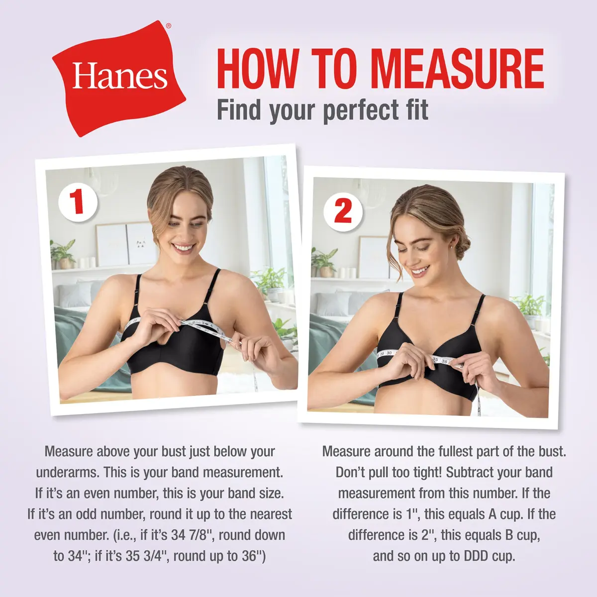 Hanes Womens Oh So Light Foam Comfortflex Fit Wirefree Bra Large | Silky, Lightweight, Full Coverage - view 6