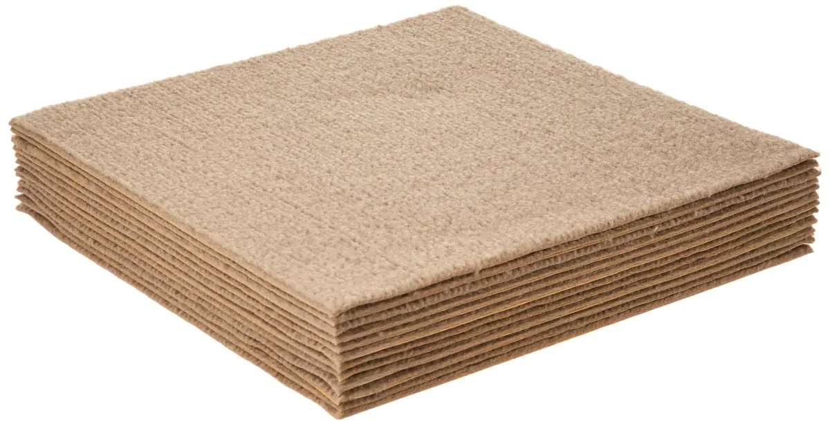 Nexus Peel & Stick Carpet Tiles 12x12 Inch (30x30 cm) Tan | 12 Sq Ft Coverage Pack - main product image