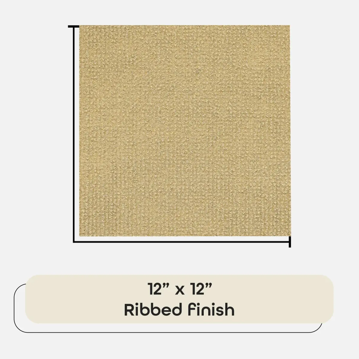 Nexus Peel & Stick Carpet Tiles 12x12 Inch (30x30 cm) Tan | 12 Sq Ft Coverage Pack - view 3