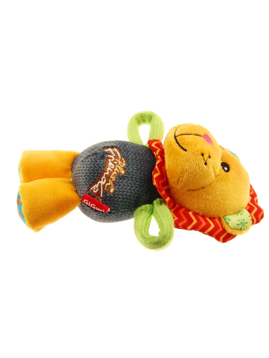 Gigwi Plush Friends Puffy Animal Lion | 24cm Soft Toy for Dogs & Kids - view 5