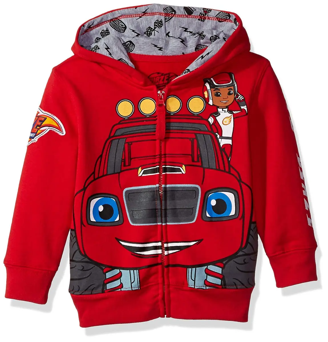 Nickelodeon Boys Blaze and the Monster Machines Lets Blaze Hoodie Red 2T | Officially Licensed Cartoon Sweatshirt - main product image
