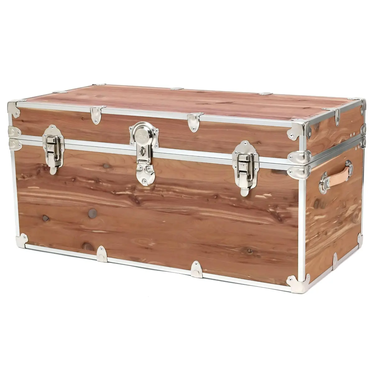 Rhino Trunk & Case Knotty Cedar Large Chest | Lockable, Heirloom-Quality Storage Trunk (32"L x 18"W x 14"H) - main product image