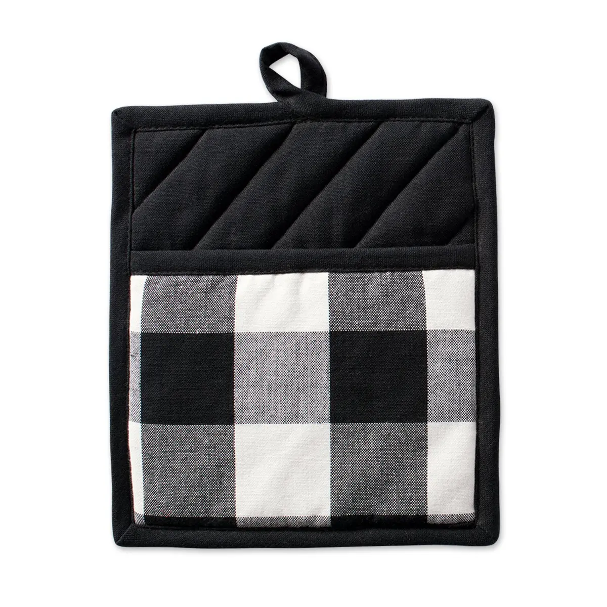 DII Buffalo Check Potholder Set 18cm x 20cm (7" x 8") | Classic Farmhouse Kitchen Linens - view 2