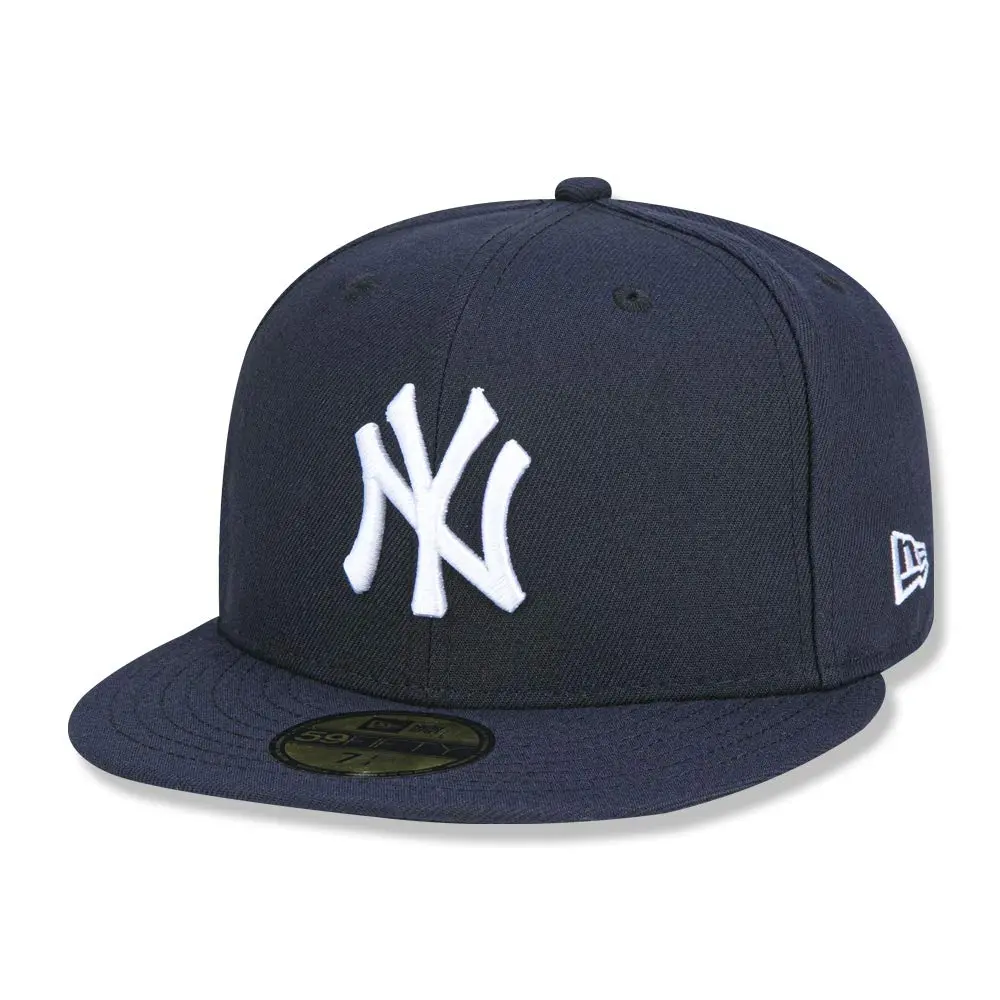 New Era New York Yankees MLB Authentic Collection 59FIFTY Fitted Cap Size 7 3/4 Navy | Official On-Field Baseball Cap - main product image
