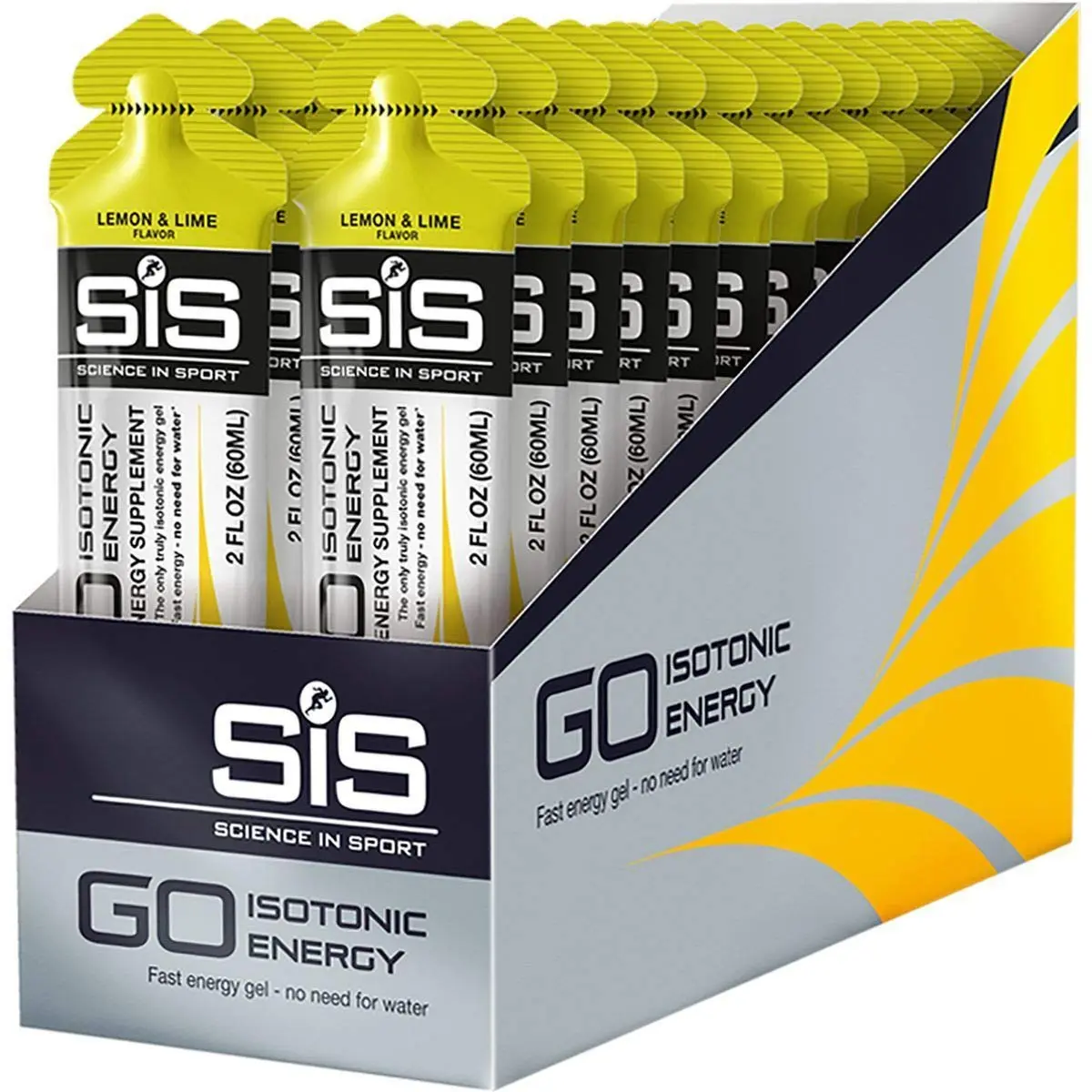 Science in Sport SiS GO Isotonic Energy Gel, 6 Pack | Lemon & Lime, 22g Carbs, 2 Fl Oz | Fast-Absorbing Sports Nutrition - view 2