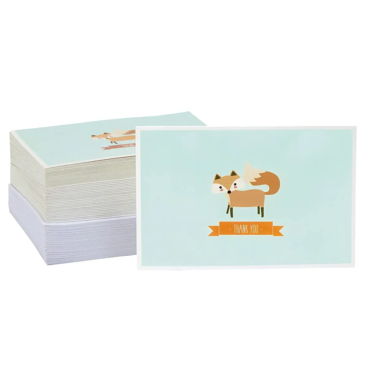 Best Paper Greetings 48 Pack Cute Forest Animal Thank You Cards | Whimsical Woodland Designs for All Occasions - view 7