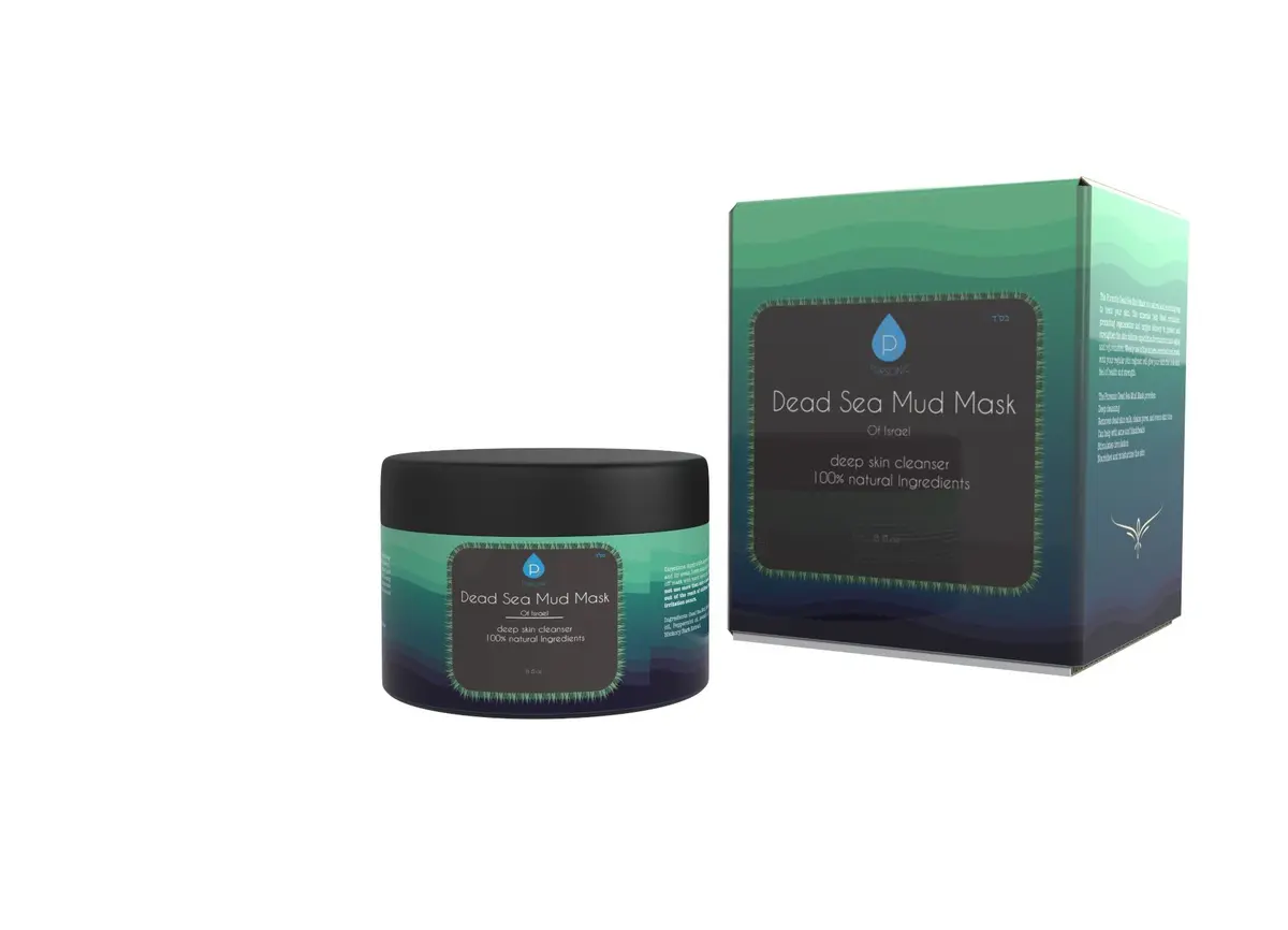 Pursonic Dead Sea Mud Mask for Face | Acne & Oily Skin | 8oz | Natural Minerals for Youthful Skin - main product image
