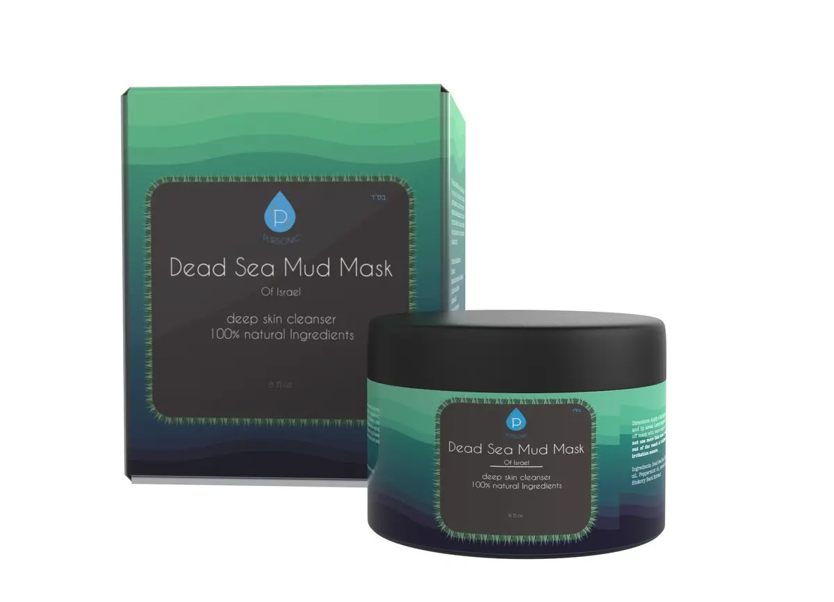 Pursonic Dead Sea Mud Mask for Face | Acne & Oily Skin | 8oz | Natural Minerals for Youthful Skin - view 3
