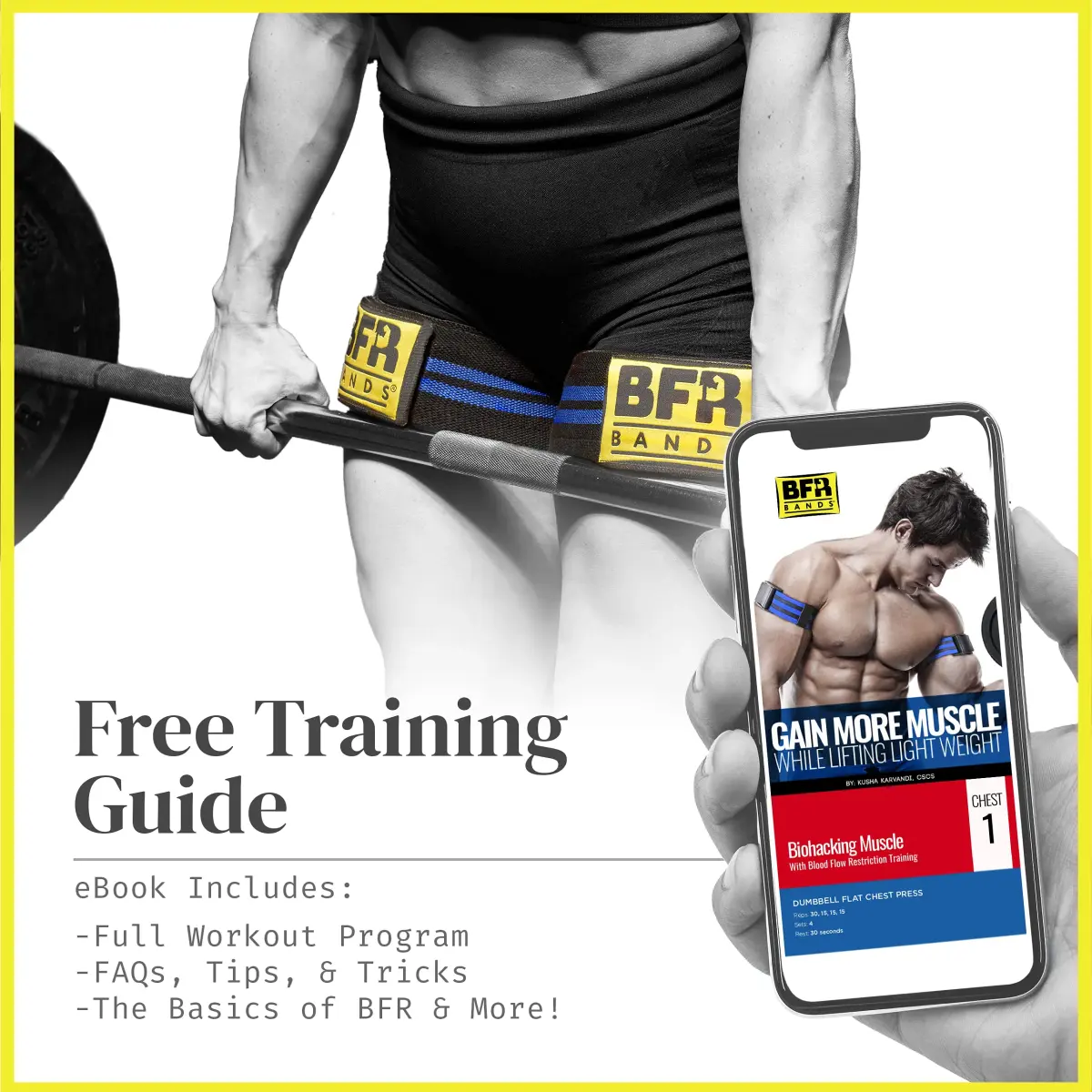 BFR BANDS Blood Flow Restriction Bands 2 Pack for Legs & Glutes, 3-Inch Wide TPE Straps | Increase Muscle Mass with Low Loads - view 5