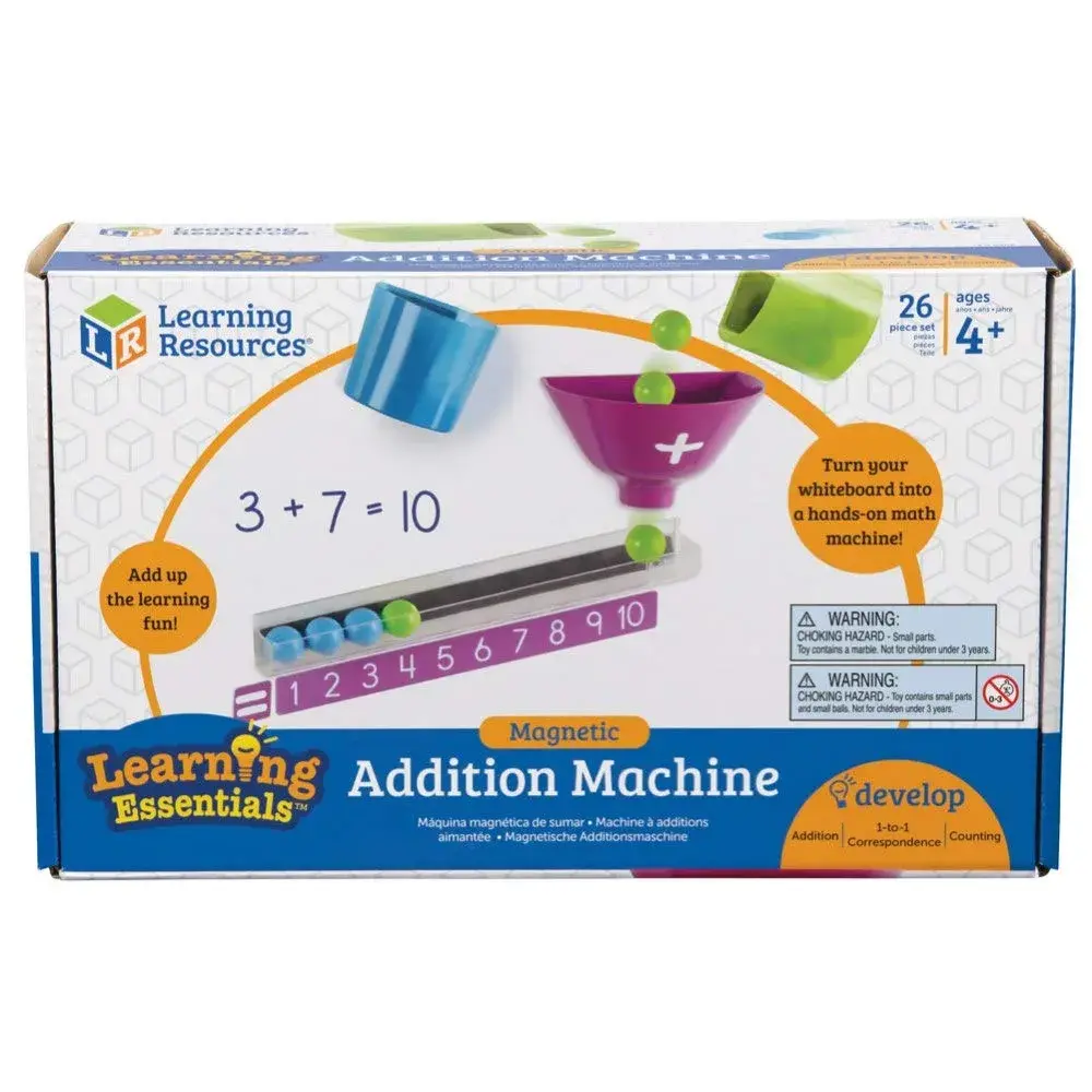 Learning Resources Magnetic Addition Machine Set | Educational Math Toy for Kids Ages 4+ - view 3