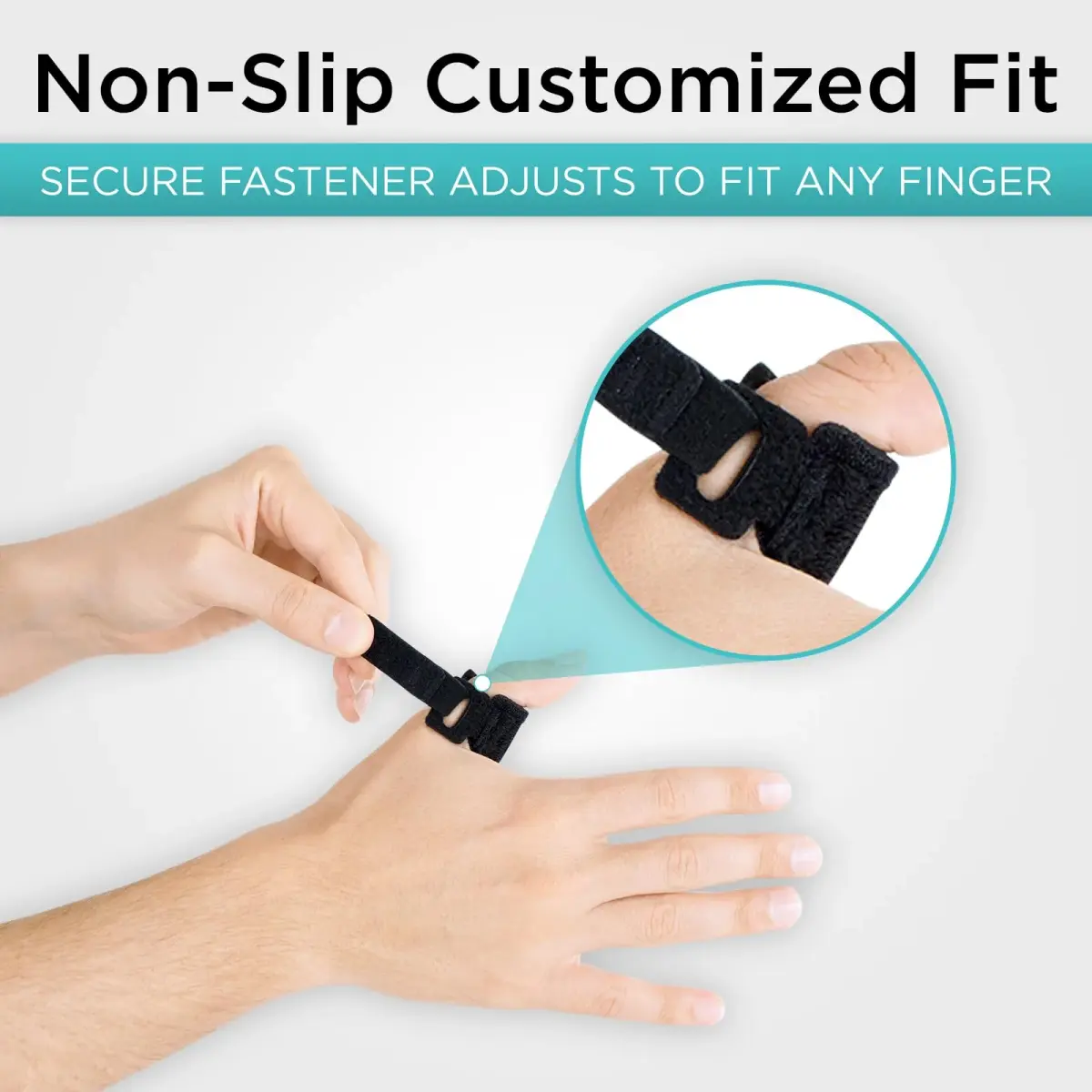 Vive Trigger Finger Splint - Black, One Size Fits All | Stabilizes Finger for Pain Relief - view 8