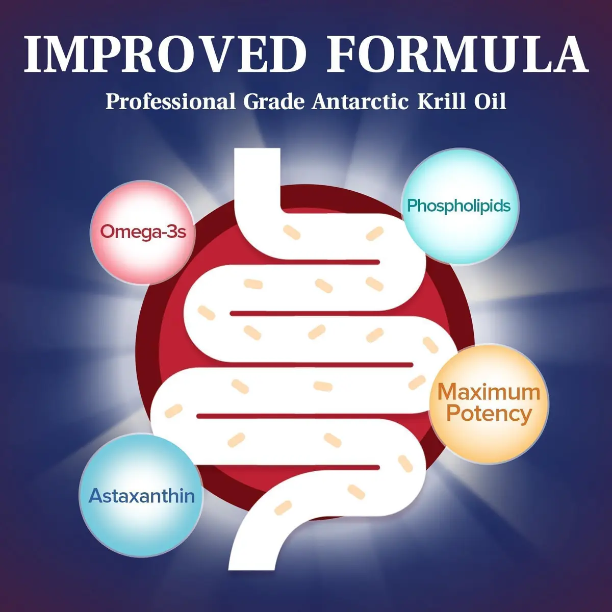 NatureMyst Krill Oil 1000mg | Omega-3 DHA EPA, Astaxanthin, 60 Softgels - view 3