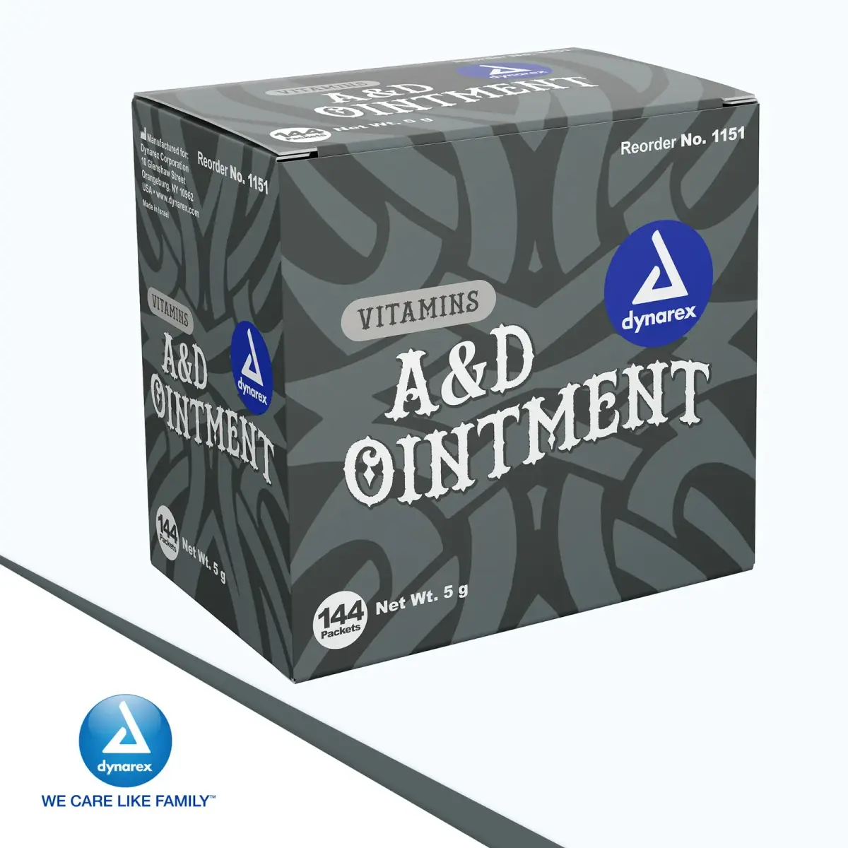 Dynarex Vitamins A&D Ointment Without Lanolin 5g (0.18 Oz) Packets | Protects Skin & Soothes Irritation - view 8