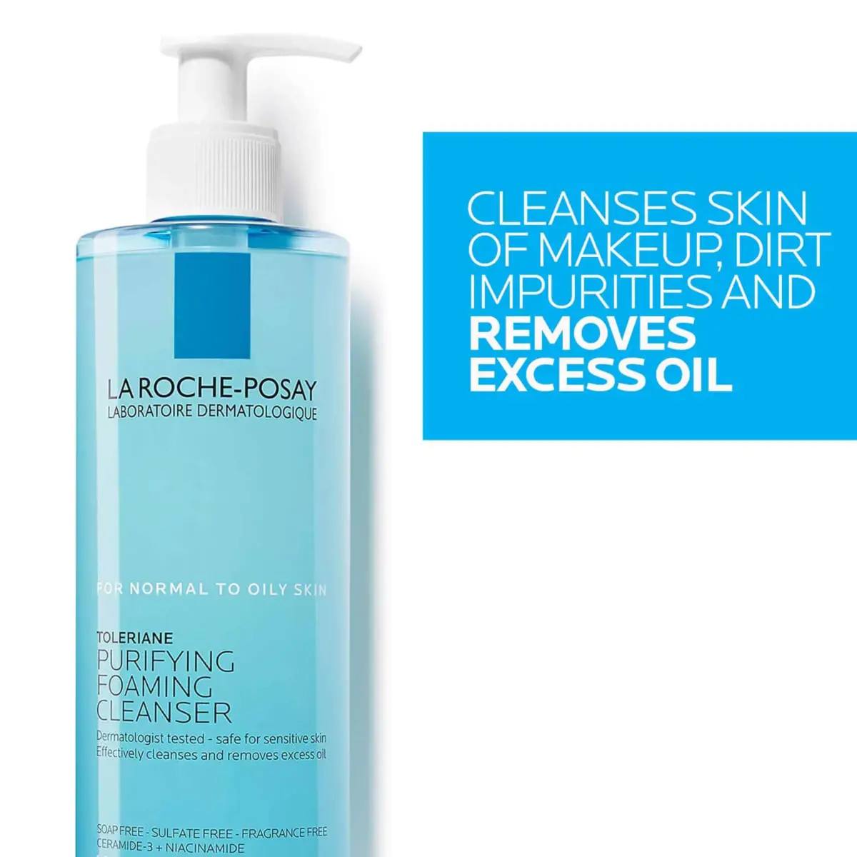 La Roche-Posay Toleriane Purifying Foaming Facial Cleanser, Oil-Free Face Wash for Sensitive Skin, 400ml - view 5