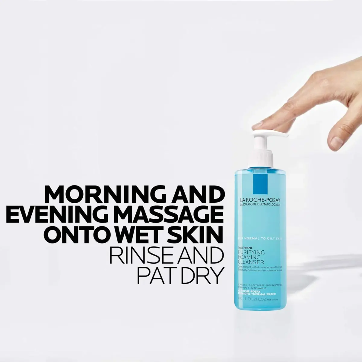 La Roche-Posay Toleriane Purifying Foaming Facial Cleanser, Oil-Free Face Wash for Sensitive Skin, 400ml - view 8
