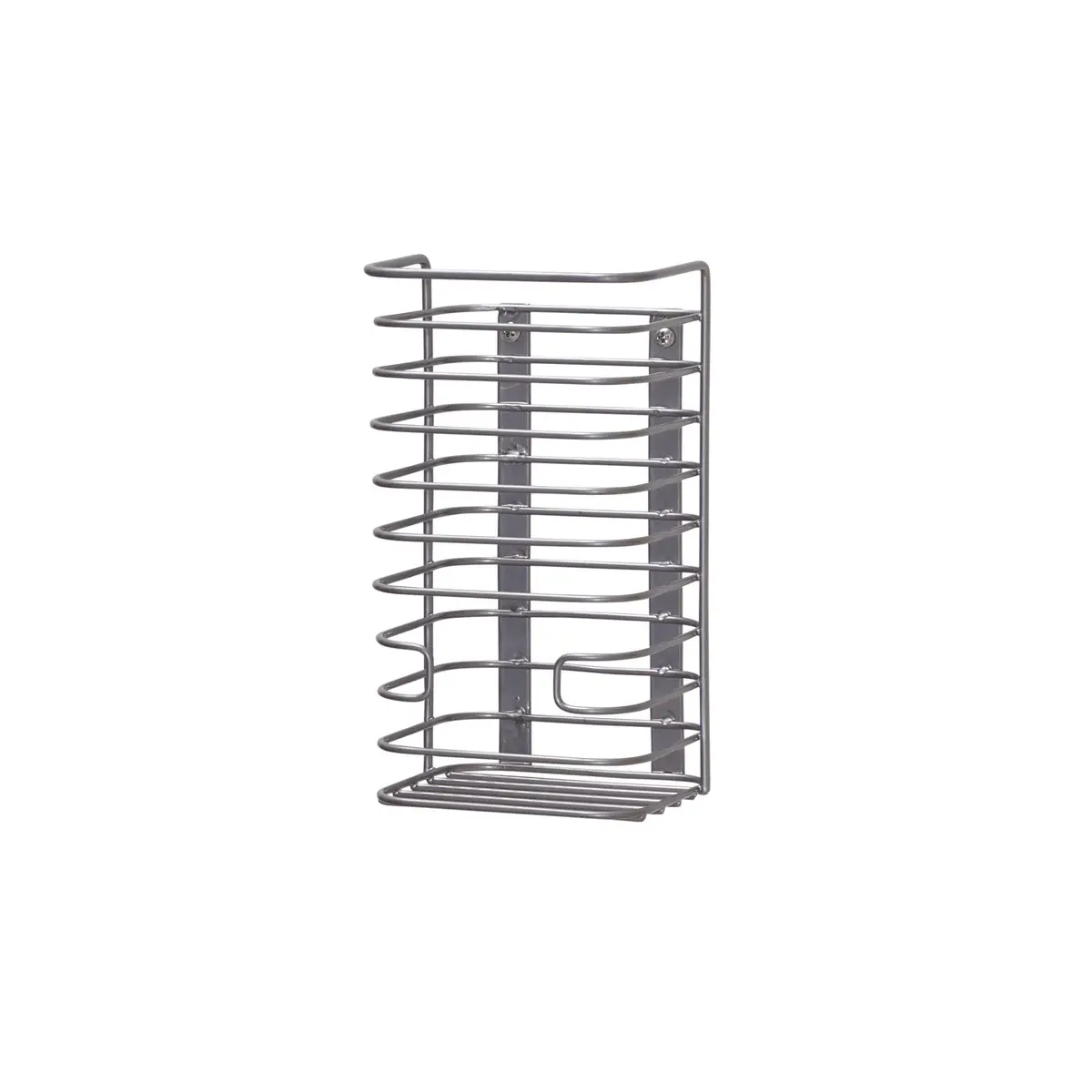 Household Essentials Satin Nickel Steel Door Basket | Elegant, Durable Steel Storage for Kitchen & Bathroom - main product image