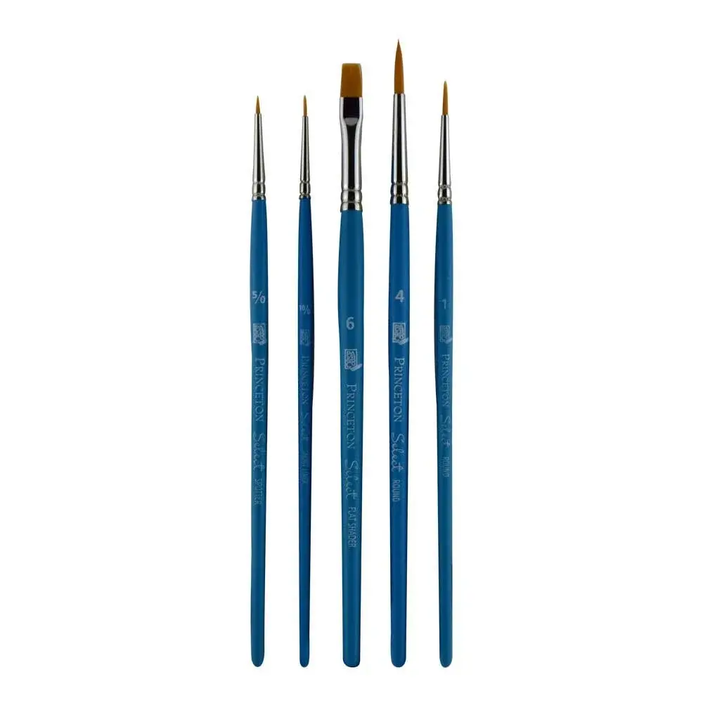 Princeton Select Artiste Brush Set No. 15, Synthetic, 5 Piece | Versatile All-Media Artist Brushes - view 2