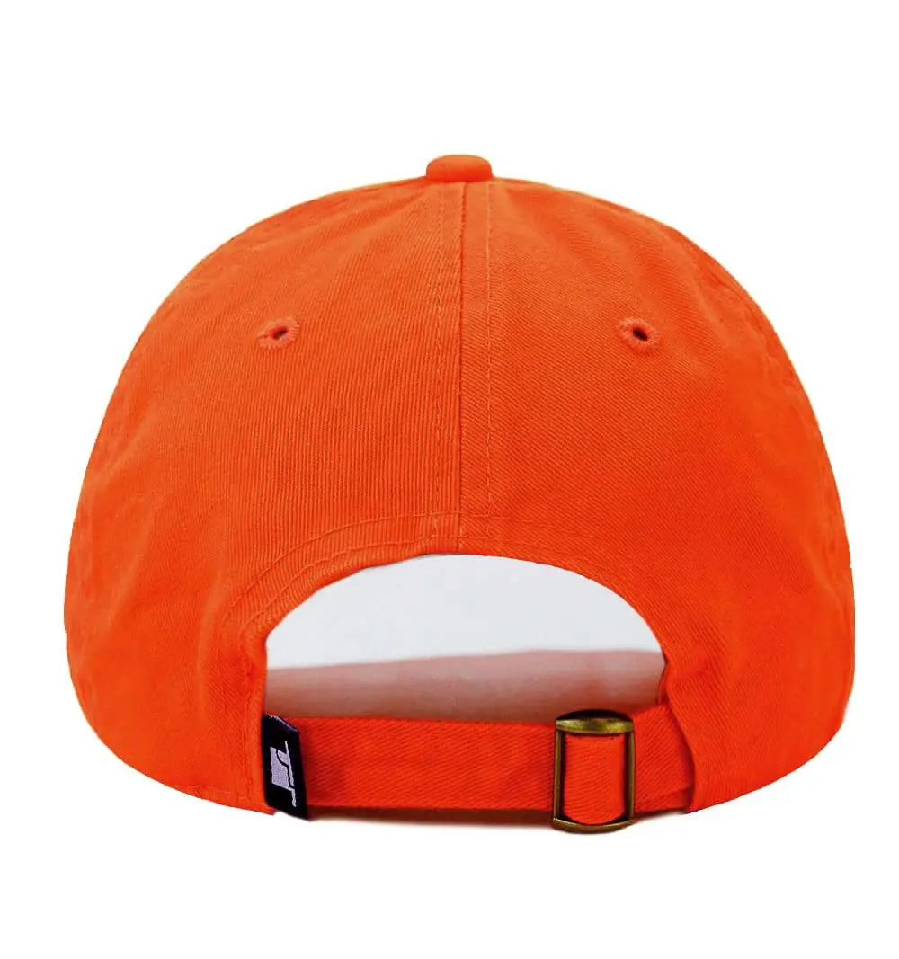 The Hat Depot Kids Washed Low Profile Cotton Baseball Cap | Orange, 2-5 Years - view 4