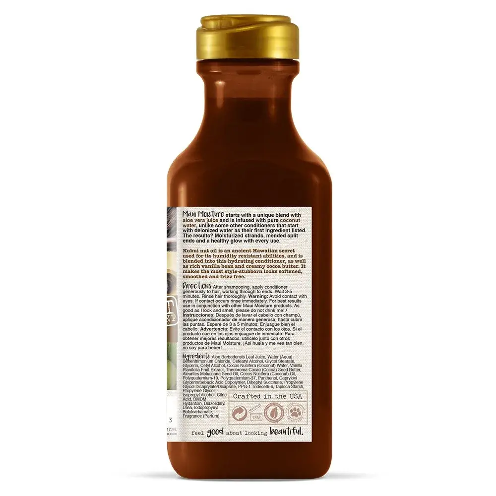Maui Moisture Smooth & Repair + Vanilla Bean Conditioner 384ml (13 Fl Oz) | Hydrates Curly Hair - view 2