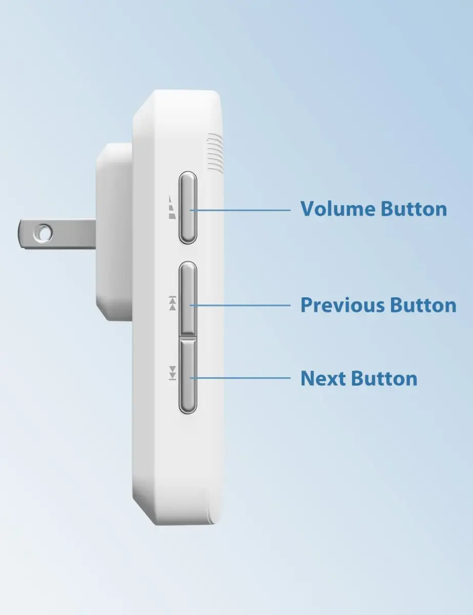 AVANTEK Wireless Doorbell Kit with 2 Receivers | 1300 ft Range, Waterproof Transmitter, 52 Melodies - view 6
