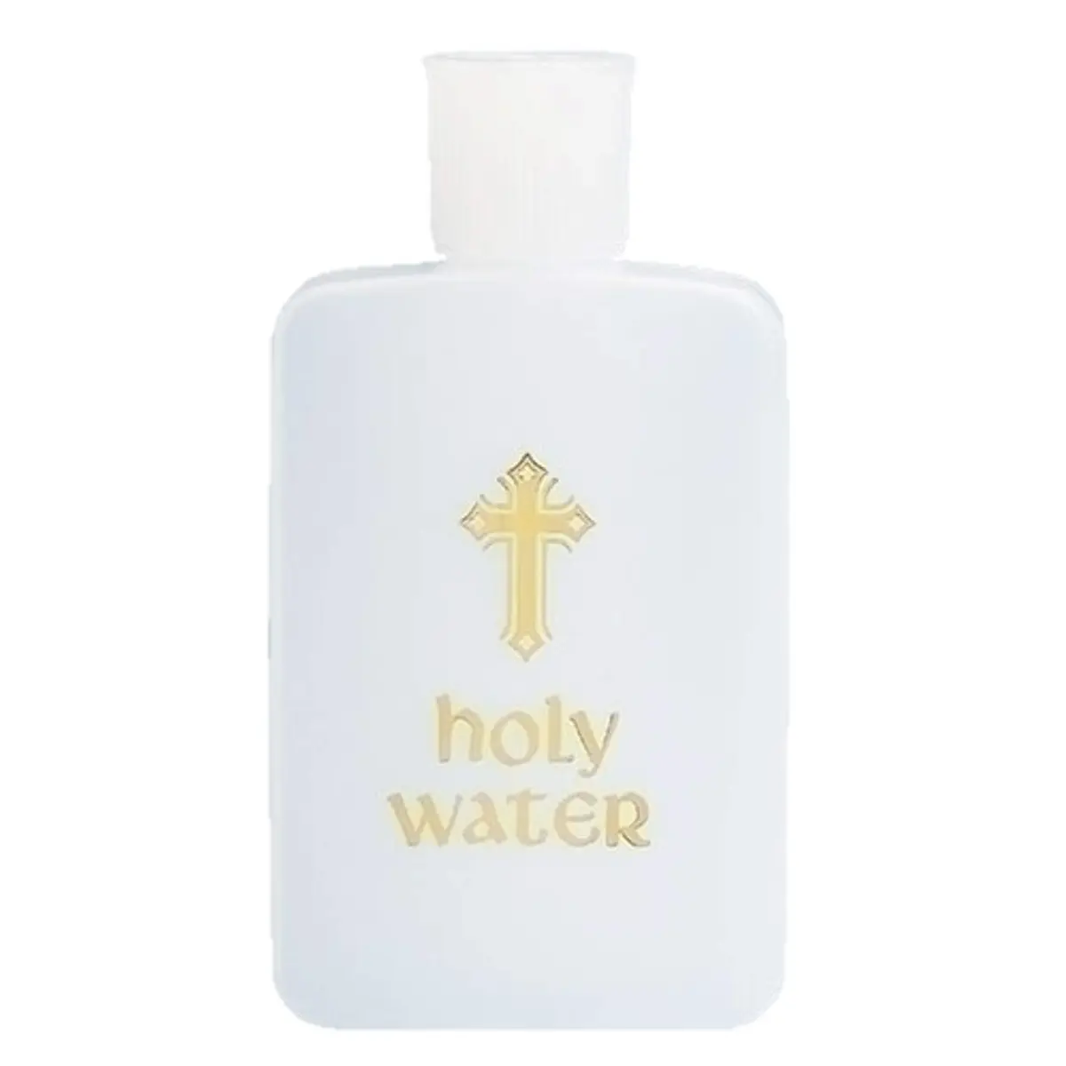 Roman Holy Water Bottle 4 Ounces | Religious Gift & Decor, Durable Plastic - main product image