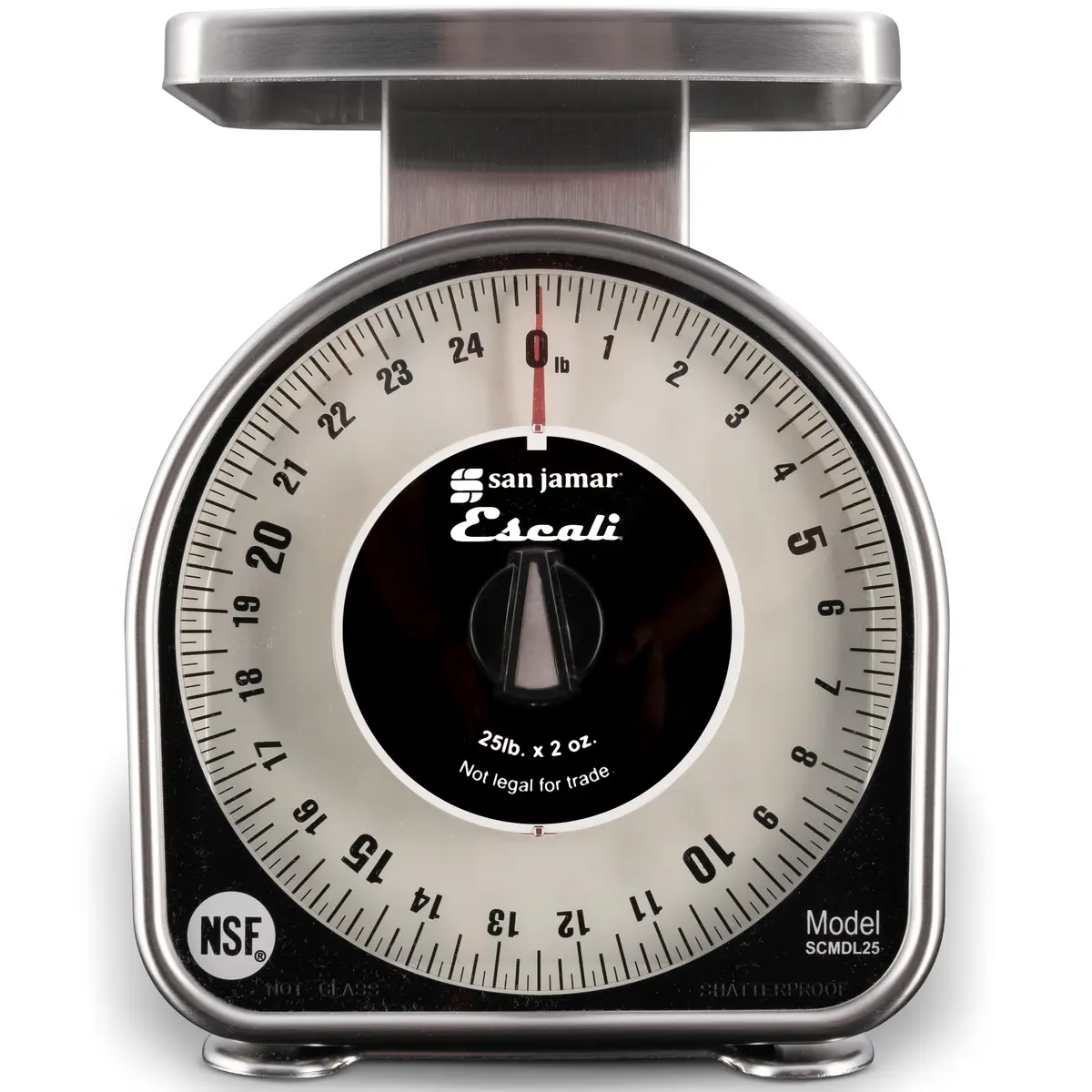 San Jamar Mechanical Dial Scale 25 lb | Precise, Durable & NSF Certified - main product image