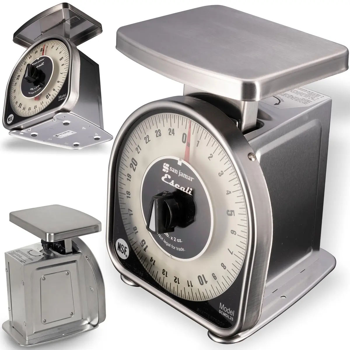 San Jamar Mechanical Dial Scale 25 lb | Precise, Durable & NSF Certified - view 2