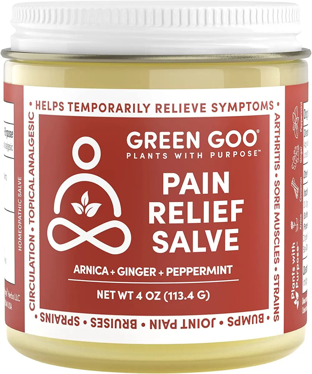 Green Goo Pain Relief Skin Salve 4 oz | All-Natural Arthritis & Muscle Pain Relief - main product image