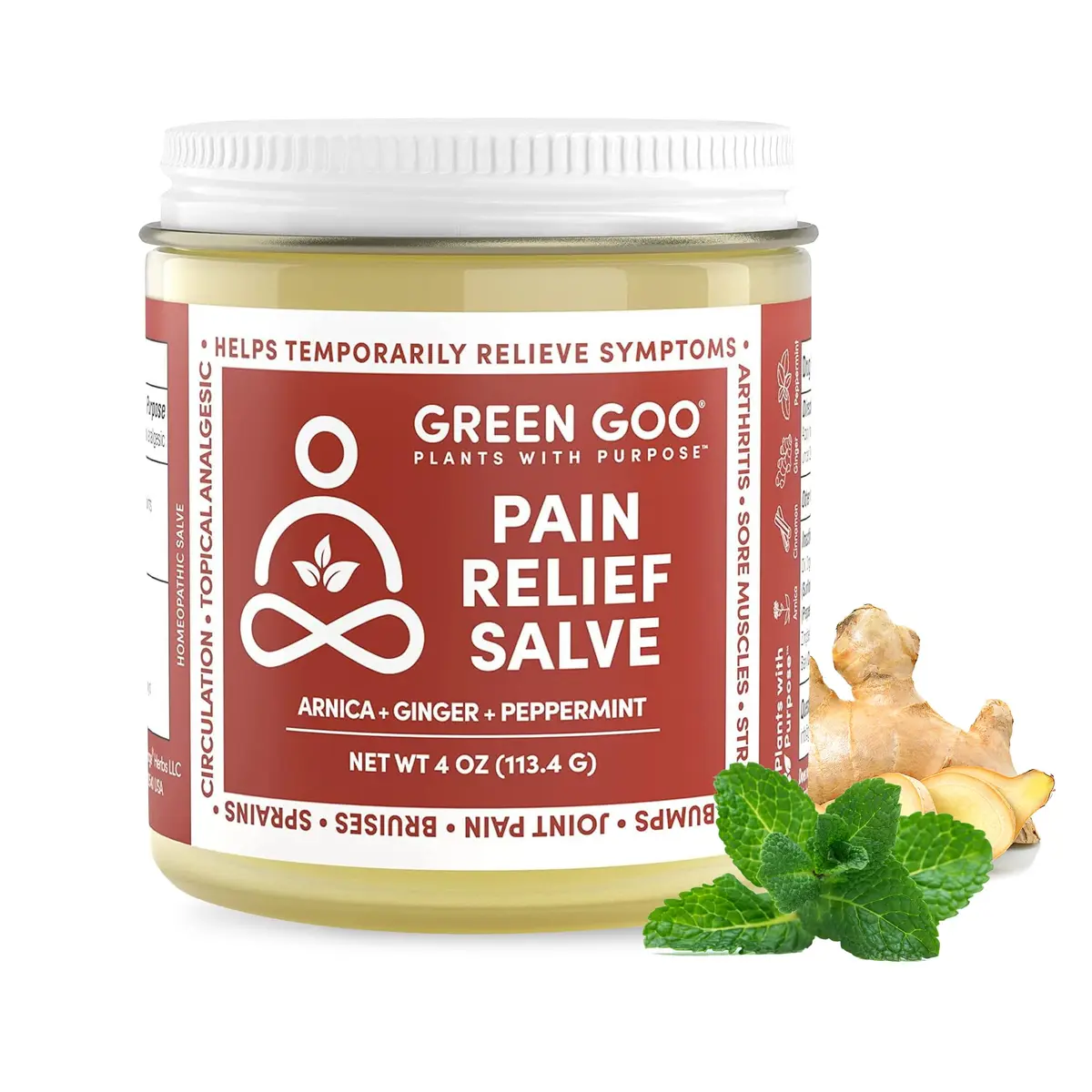 Green Goo Pain Relief Skin Salve 4 oz | All-Natural Arthritis & Muscle Pain Relief - view 6