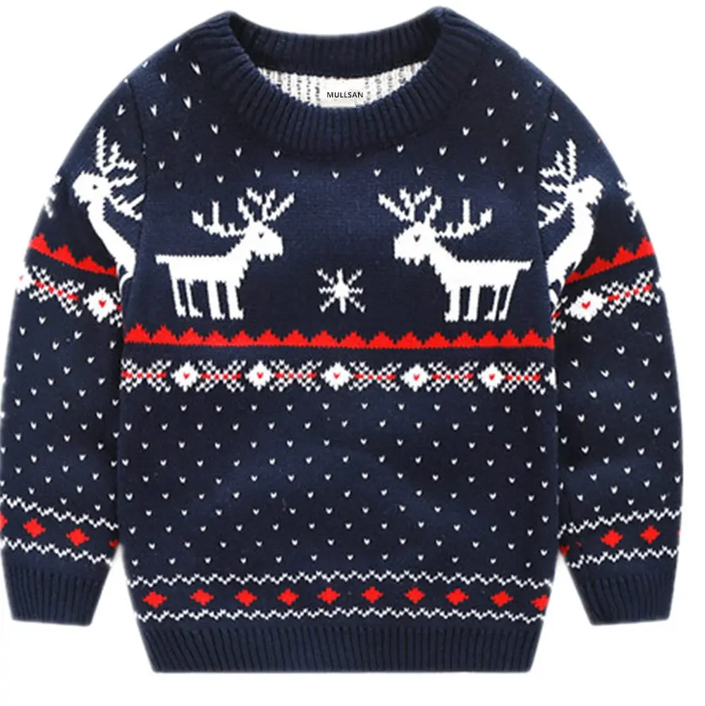 MULLSAN Children's Fireplace Lovely Sweater For Christmas Best Gift 4T (1.5 Years) | Festive Holiday Apparel - main product image