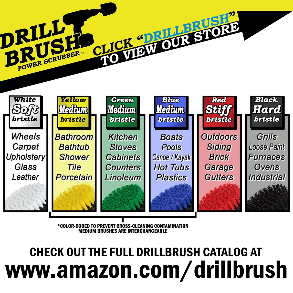 Drillbrush Green Kitchen Drill Brush Set for Oven, Air Fryer & Cabinets | Power Scrubber for Fast Kitchen Cleaning - view 7