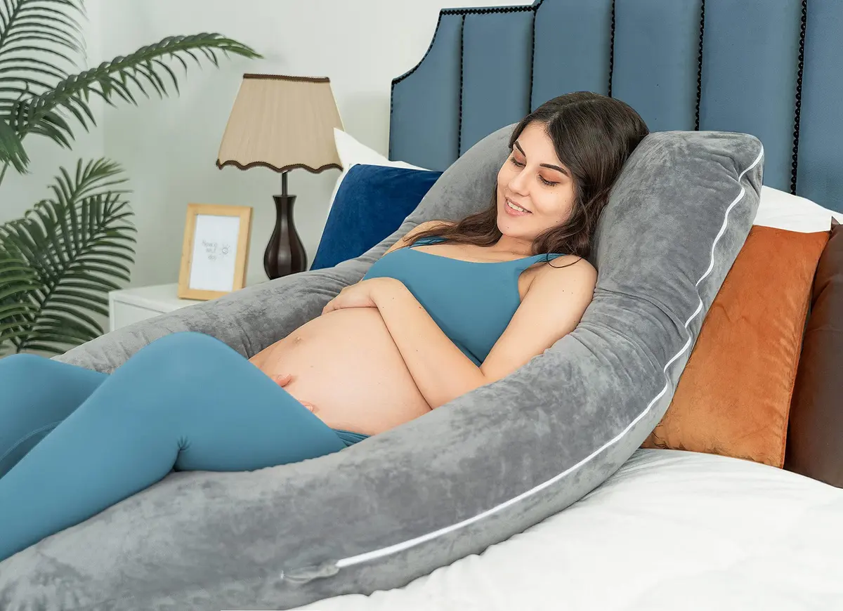 QUEEN ROSE U-Shaped Pregnancy Pillow 140cm (55in) | Full Body Maternity Support for Side Sleepers - view 5