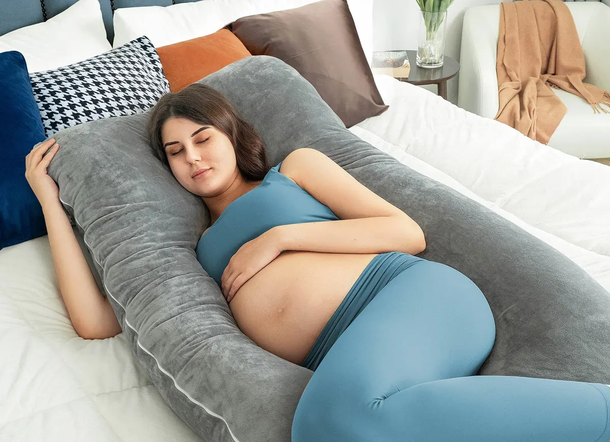 QUEEN ROSE U-Shaped Pregnancy Pillow 140cm (55in) | Full Body Maternity Support for Side Sleepers - view 2