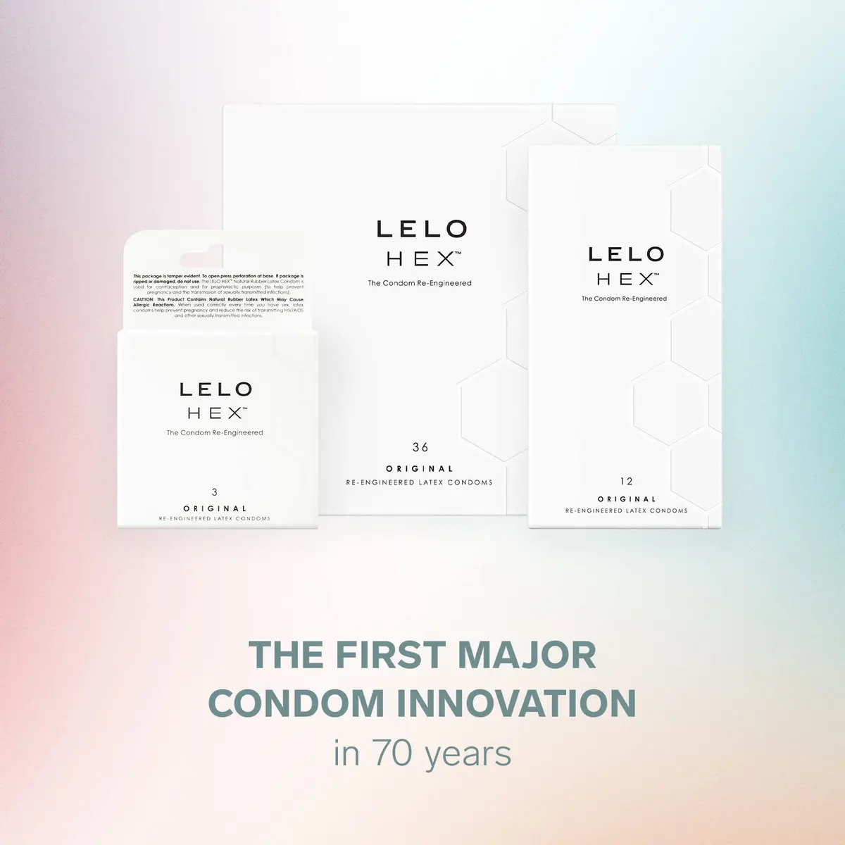 LELO HEX Original Ultra Thin Condoms 36 Pack | Increased Strength, 54mm Nominal Width - view 5