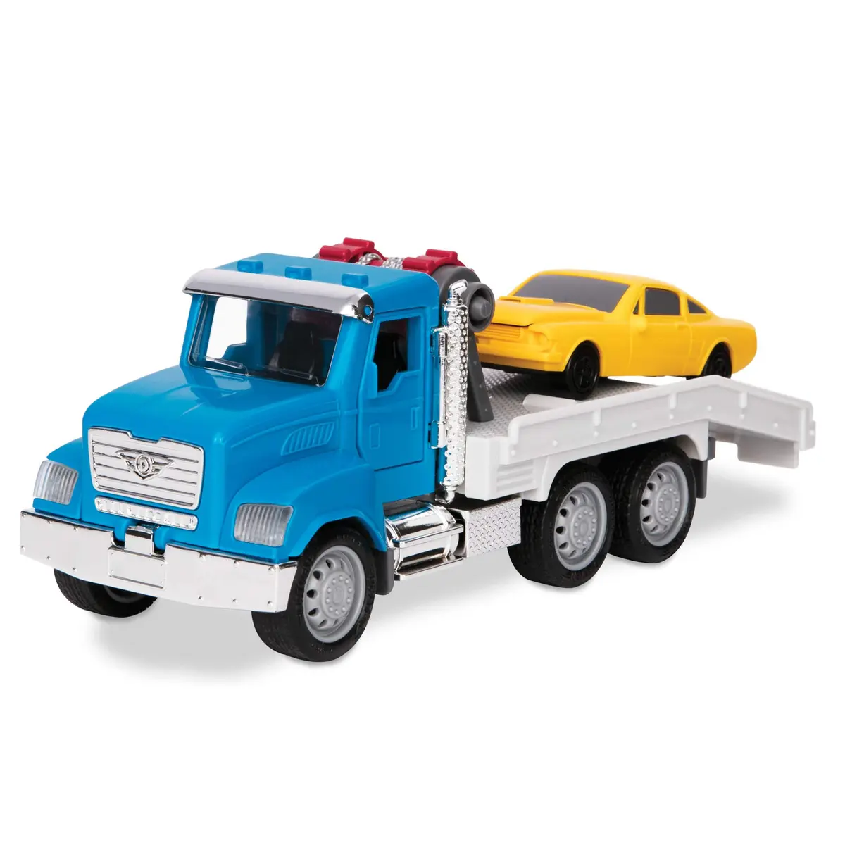 Driven by Battat Micro Tow Truck with Lights & Sounds, Movable Parts, 7-Inch Toy Vehicle | ASTM-Tested for Kids 3+ - main product image