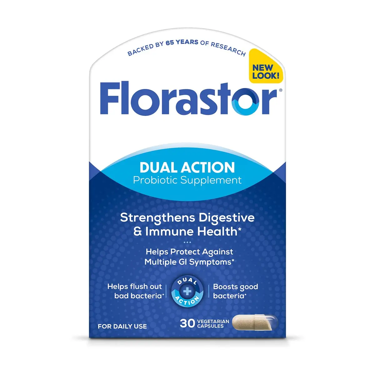 Florastor Probiotic for Digestive & Immune Health | Saccharomyces boulardii 30 Capsules - main product image