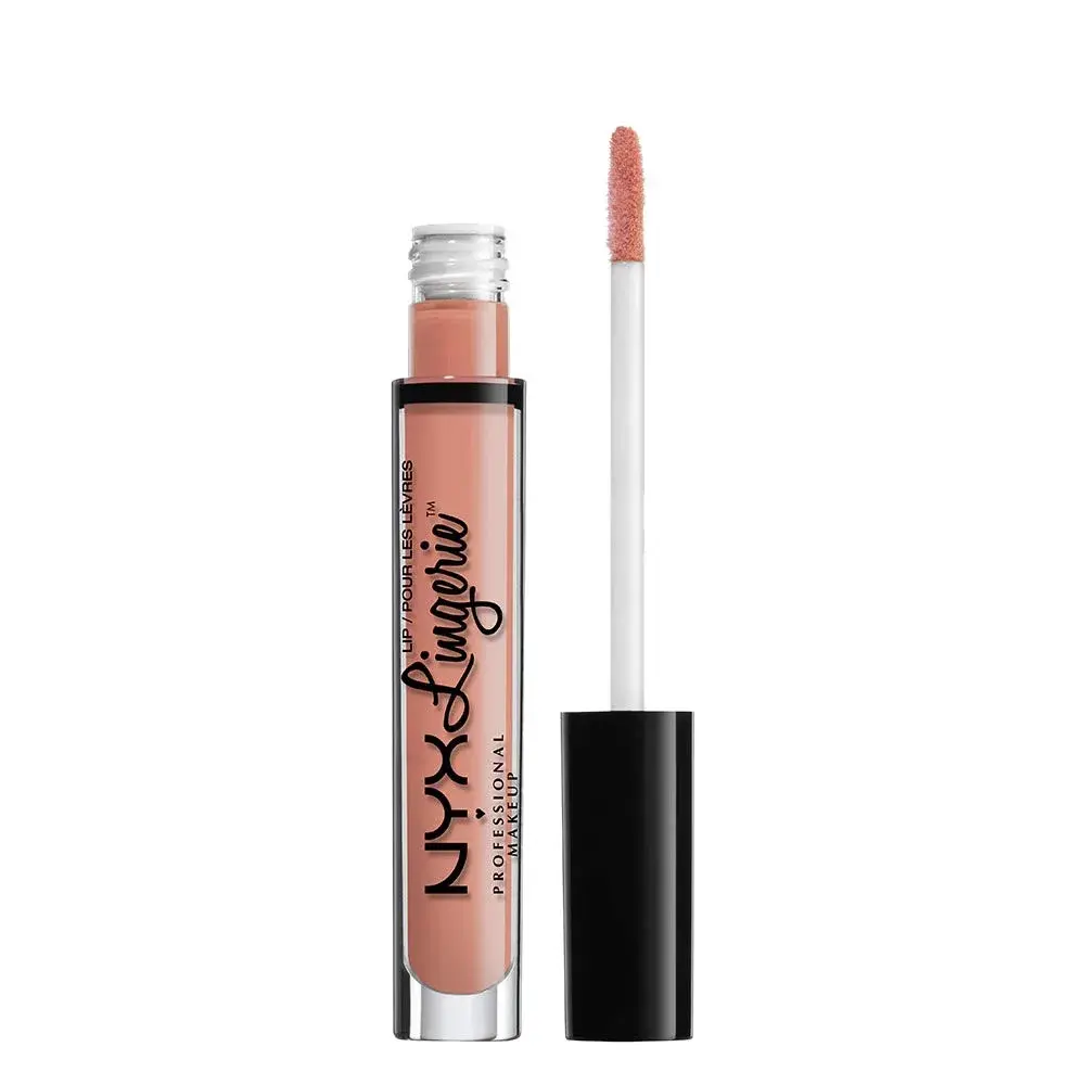 NYX PROFESSIONAL MAKEUP Lip Lingerie Matte Liquid Lipstick - Cheekies (Pale Warm Nude) 3.8ml (0.13 Fl Oz) | Long-Lasting Matte Finish - main product image