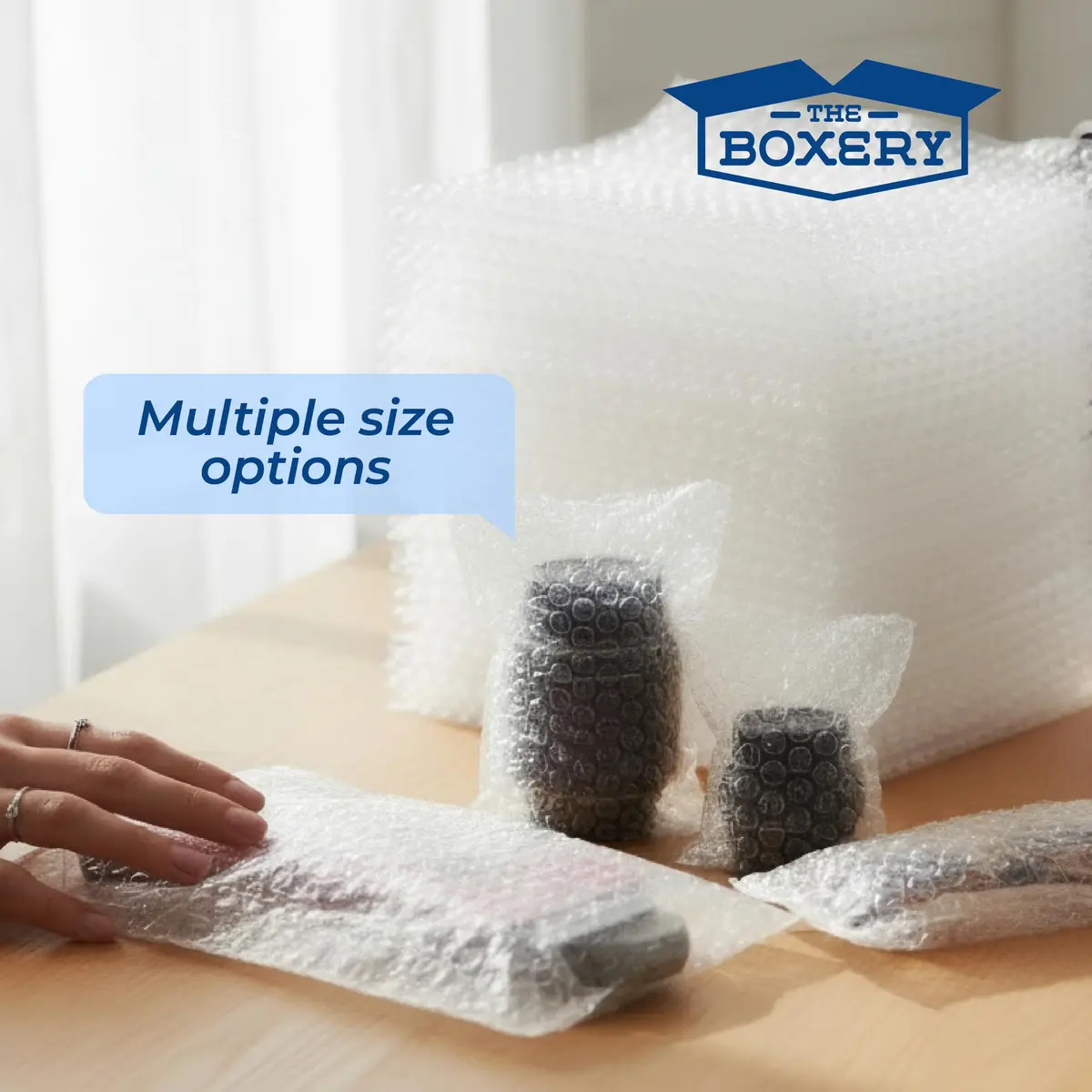The Boxery 4x5.5" Clear Self-Sealing Bubble Out Bag Pouches, 1000 Pack | Transparent Bubble Cushion for Fragile Items - view 5