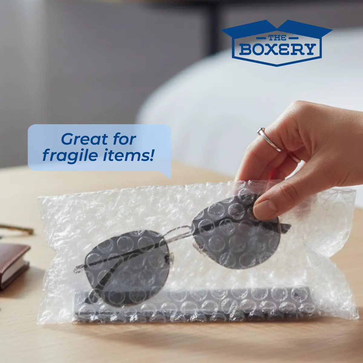 The Boxery 4x5.5" Clear Self-Sealing Bubble Out Bag Pouches, 1000 Pack | Transparent Bubble Cushion for Fragile Items - view 6