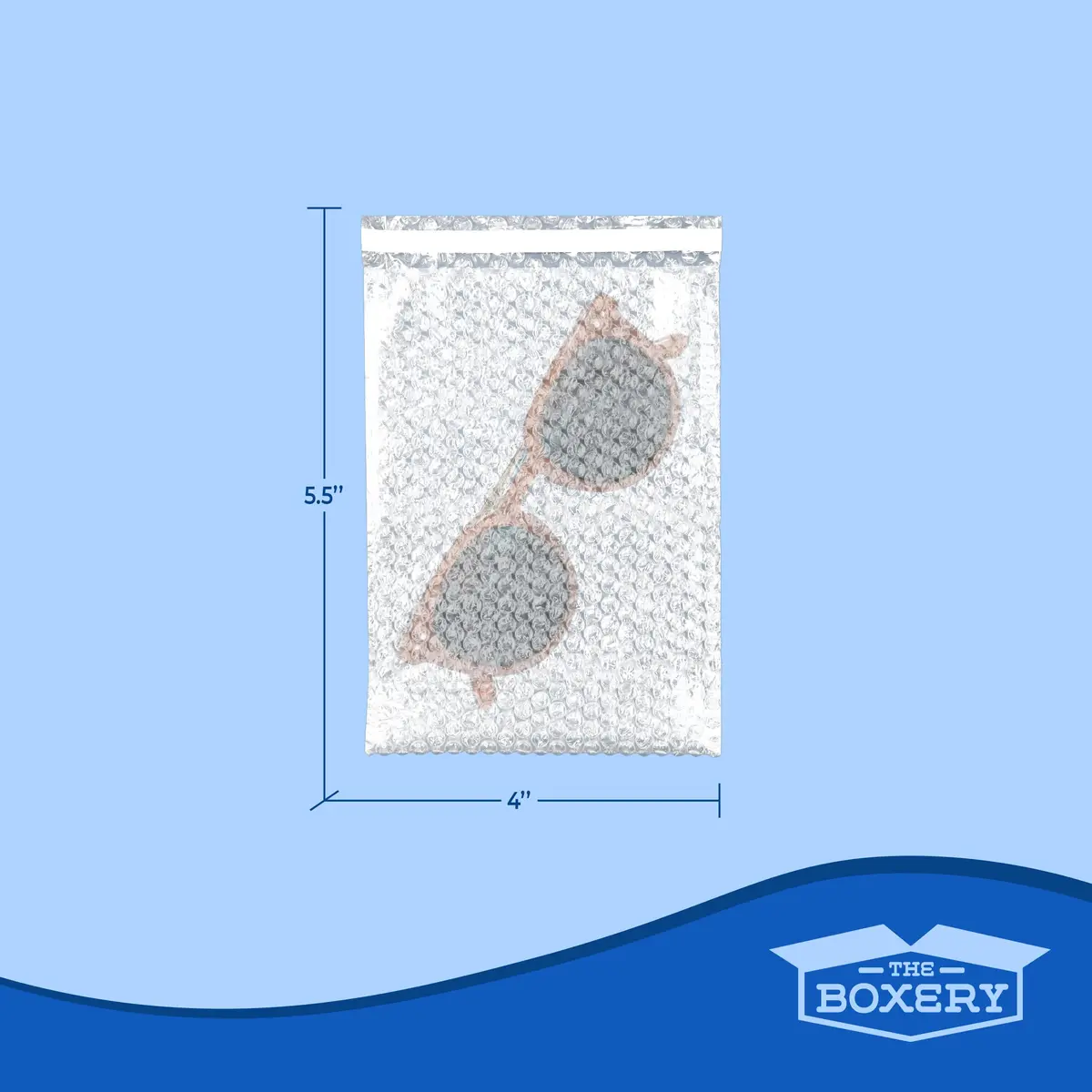 The Boxery 4x5.5" Clear Self-Sealing Bubble Out Bag Pouches, 1000 Pack | Transparent Bubble Cushion for Fragile Items - view 2