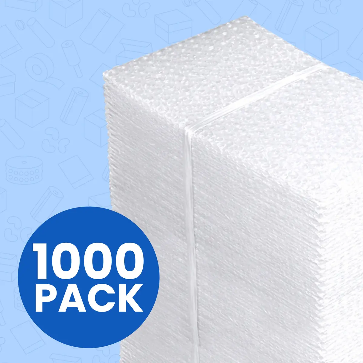 The Boxery 4x5.5" Clear Self-Sealing Bubble Out Bag Pouches, 1000 Pack | Transparent Bubble Cushion for Fragile Items - view 3