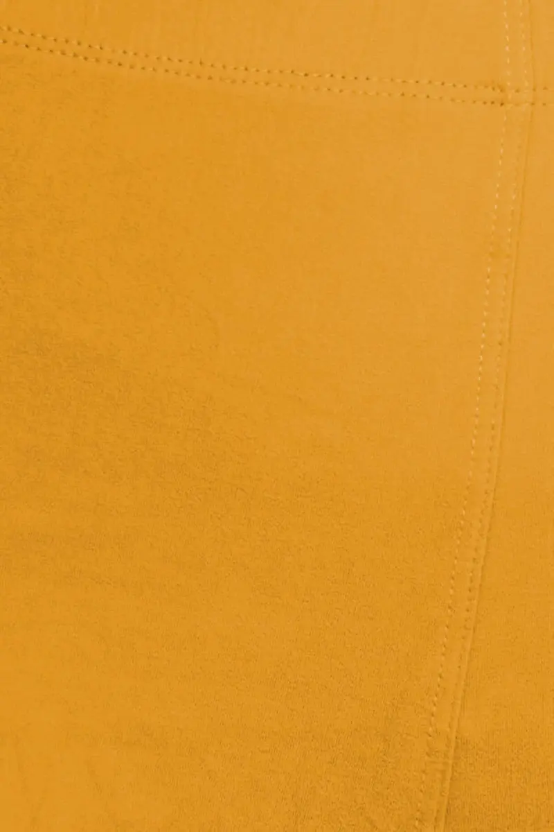 Leggings Depot Womens 1" Waistband High Waisted Solid Leggings Pants (Full Length, Mustard, One Size) - view 5