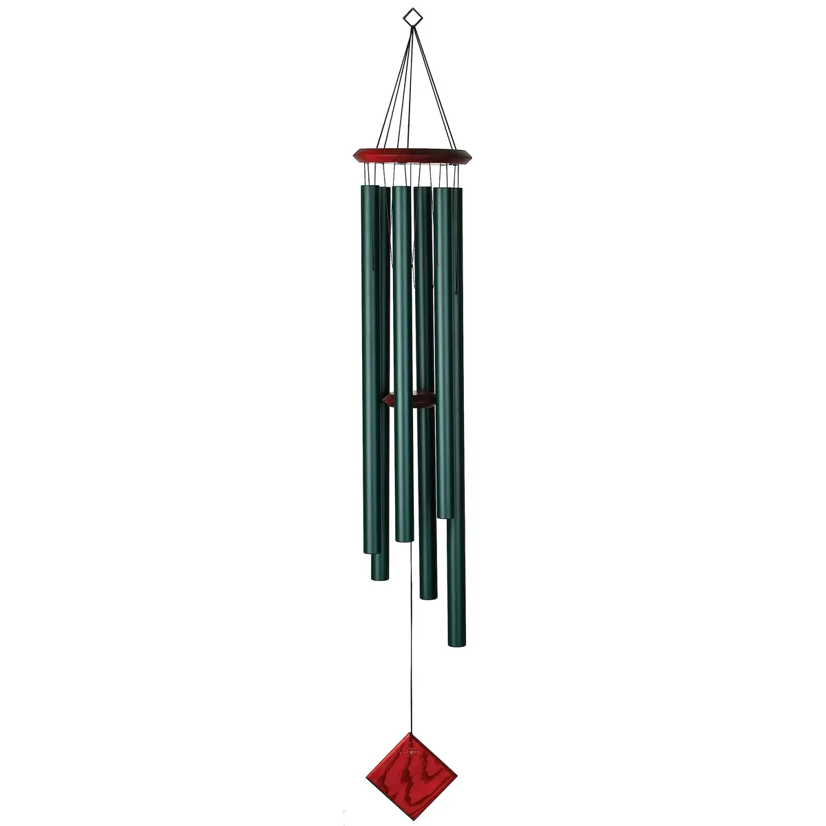 Woodstock Chimes Neptune Wind Chime for Outside 54" Evergreen | Deep Tone Sound for Garden & Patio - main product image